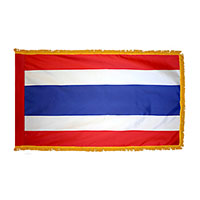 Thailand Indoor Nylon Flag with Fringe
