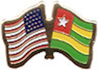 Togo/United States of America (USA) Friendship Pin