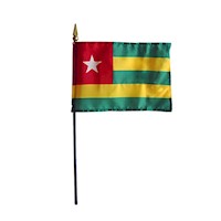 4 Inch (in) Height x 6 Inch (in) Length Togo Nylon Desktop Flag