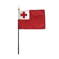 4 Inch (in) Height x 6 Inch (in) Length Tonga Nylon Desktop Flag