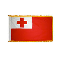Tonga Indoor Nylon Flag with Fringe