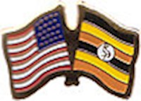 Uganda/United States of America (USA) Friendship Pin