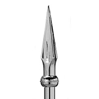 Universal Spear, 9 Inch (in) Chrome Abs Plastic Parade Pole Ornament