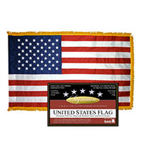 Signature Series 3 Feet (ft) Height x 5 Feet (ft) Length United States (U.S.) Nylon Indoor Flag