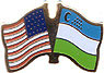 Uzbekistan/United States of America (USA) Friendship Pin