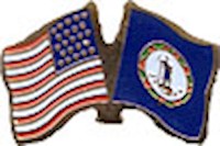 Virginia/United States of America (USA) Friendship Pin