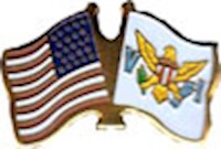 Us Virgin Islands/United States of America (USA) Friendship Pin