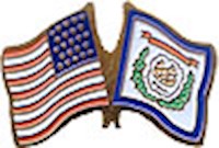 West Virginia/United States of America (USA) Friendship Pin