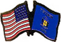 Wisconsin/United States of America (USA) Friendship Pin