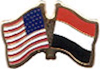Yemen/United States of America (USA) Friendship Pin
