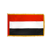 Yemen Indoor Nylon Flag with Fringe