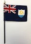 4 Inch (in) Height x 6 Inch (in) Length Anguilla Nylon Desktop Flag