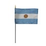 4 Inch (in) Height x 6 Inch (in) Length Argentina Nylon Desktop Flag