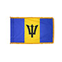 Barbados Indoor Nylon Flag with Fringe