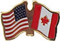 Canada/United States of America (USA) Friendship Pin