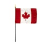 4 Inch (in) Height x 6 Inch (in) Length Canada Nylon Desktop Flag