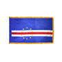 Cape Verde Indoor Nylon Flag with Fringe