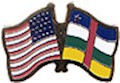 Central African Rep./United States of America (USA) Friendship Pin