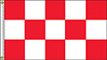 3 Feet (ft) Height x 5 Feet (ft) Length Red/White Nylon Checkered Flag
