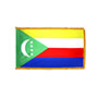 Comoros Indoor Nylon Flag with Fringe