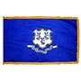 Connecticut State Indoor Nylon Flag with fringe