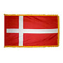 Denmark Indoor Nylon Flag with Fringe