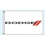 2.5 Feet (ft) Height x 3.5 Feet (ft) Length, White Nylon Dodge Authorized Automobile Dealer Flag