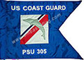 20 Inch (in) Height and 27-3/4 Inch (in) Length Coast Guard Guidon Flag - 3