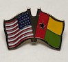 Guinea Bissau/United States of America (USA) Friendship Pin