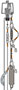 Hurricane Series 40 Inch (in) Exposed Height Internal Halyard Ground Set Cone Tapered Aluminum Flagpole (Cutaway)