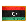 Libya Indoor Nylon Flag with Fringe