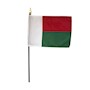 4 Inch (in) Height x 6 Inch (in) Length Madagascar Nylon Desktop Flag