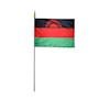 4 Inch (in) Height x 6 Inch (in) Length Malawi Nylon Desktop Flag