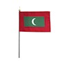 4 Inch (in) Height x 6 Inch (in) Length Maldives Nylon Desktop Flag