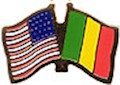 Mali/United States of America (USA) Friendship Pin