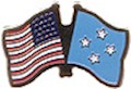 Micronesia/United States of America (USA) Friendship Pin