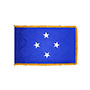 Micronesia Indoor Nylon Flag with Fringe