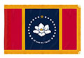 Mississippi State Indoor Nylon Flag with fringe