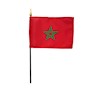 4 Inch (in) Height x 6 Inch (in) Length Morocco Nylon Desktop Flag
