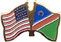 Namibia/United States of America (USA) Friendship Pin