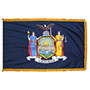 New York State Indoor Nylon Flag with fringe