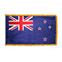 New Zealand Indoor Nylon Flag with Fringe