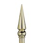 Round Spear, 8 Inch (in) Brass Plated Parade Pole Ornament