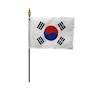 4 Inch (in) Height x 6 Inch (in) Length South Korea Nylon Desktop Flag