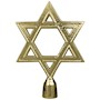 Star Of David, 8 Inch (in) Brass Parade Pole Ornament