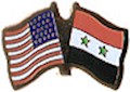 Syria/United States of America (USA) Friendship Pin