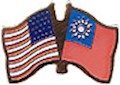 Taiwan/United States of America (USA) Friendship Pin