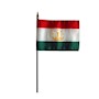 4 Inch (in) Height x 6 Inch (in) Length Tajikistan Nylon Desktop Flag