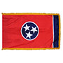 Tennessee State Indoor Nylon Flag with fringe