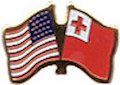 Tonga/United States of America (USA) Friendship Pin